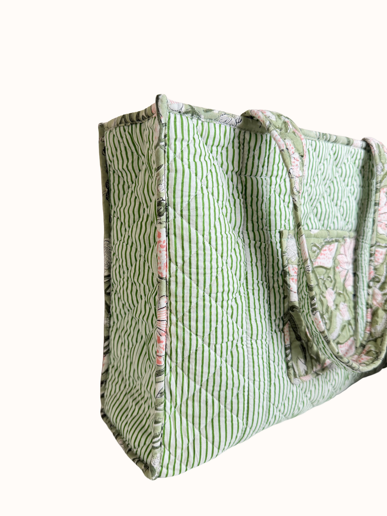 Sage Green Reversible Bag Set