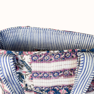 Blue Patchwork Reversible Bag