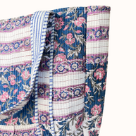 Blue Patchwork Reversible Bag