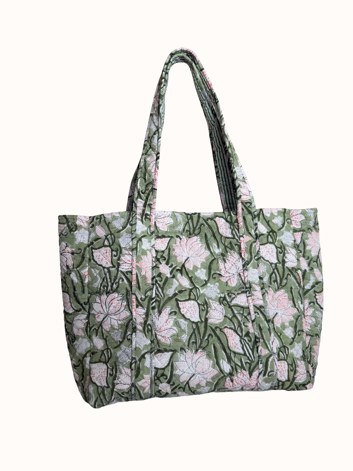 Sage Green Reversible Bag Set