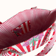Palm Print Reversible Bag Set