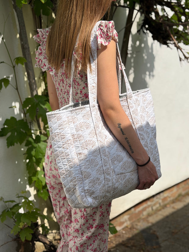 Shell Print Reversible Bag Set