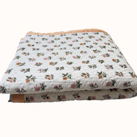 Summer Garden Block Print Cotton Quilt