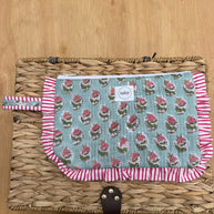 Quilted Ruffle pouch 10