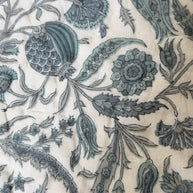 Slat Blue Block Print Cotton Quilt