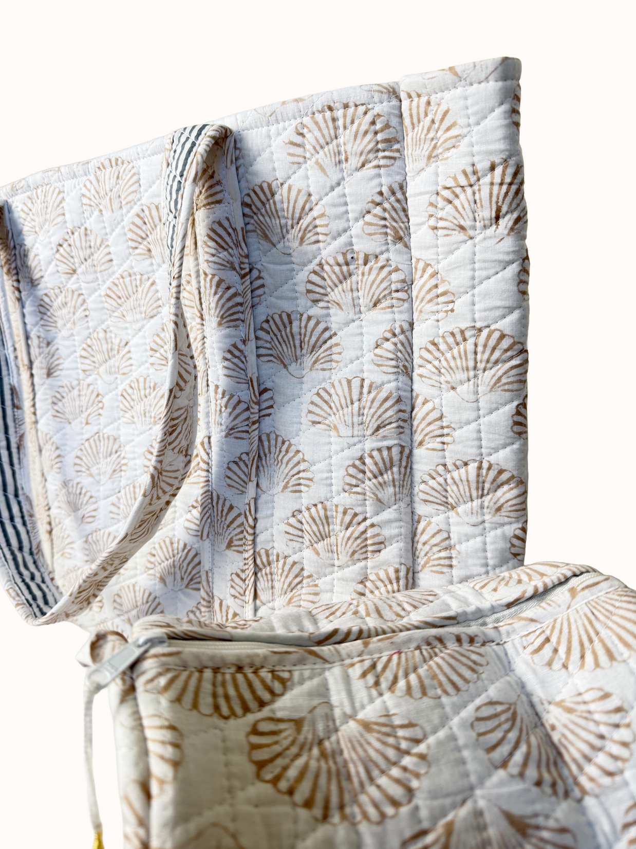 Shell Print Reversible Bag Set