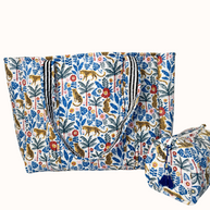 Jungle Print Reversible Bag Set
