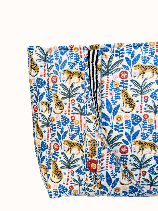 Jungle Print Reversible Bag Set