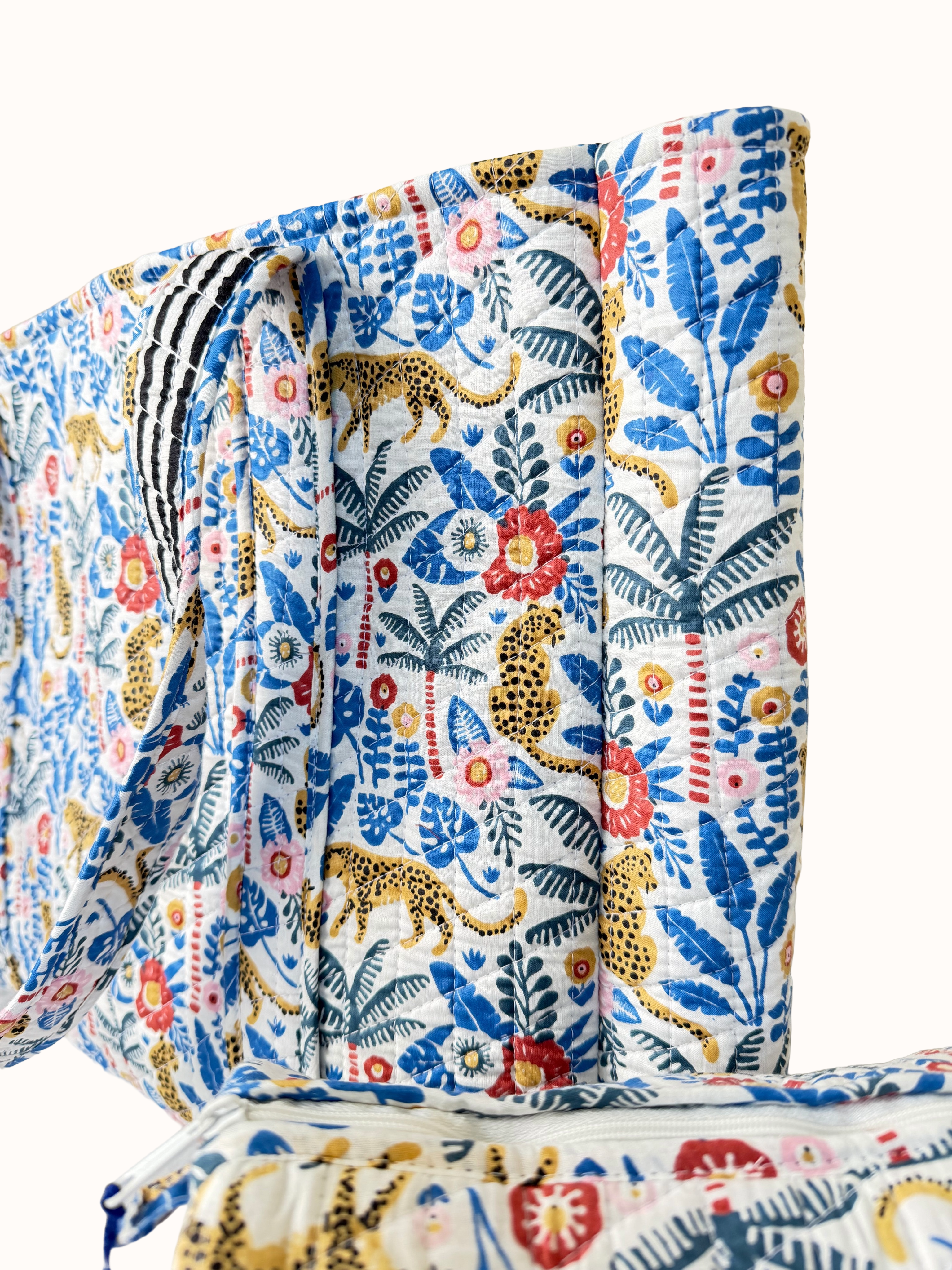 Jungle Print Reversible Bag Set