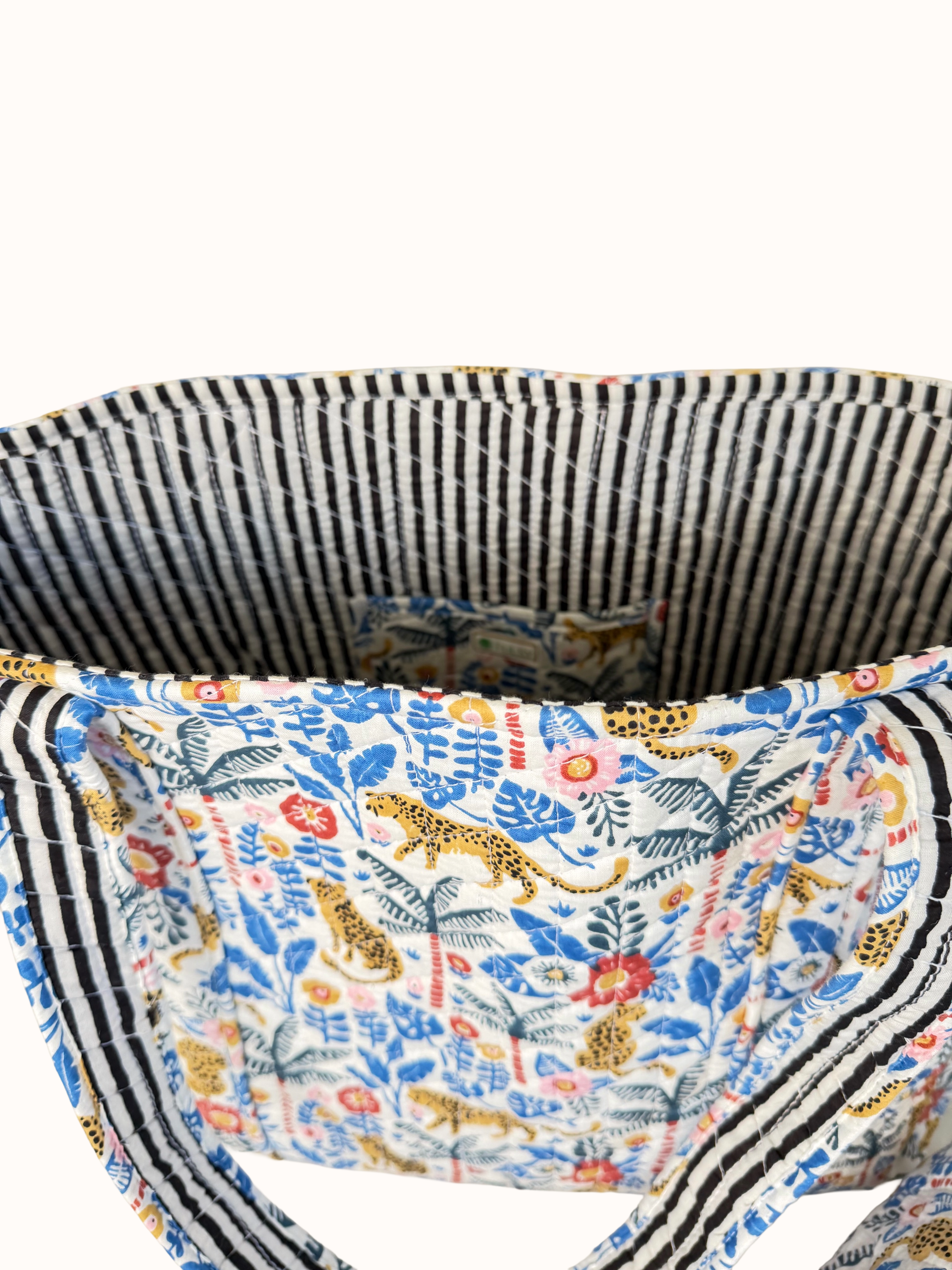 Jungle Print Reversible Bag Set