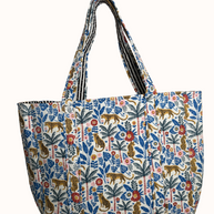 Jungle Print Reversible Bag Set