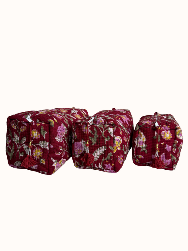 Set Of Three Wash Bags